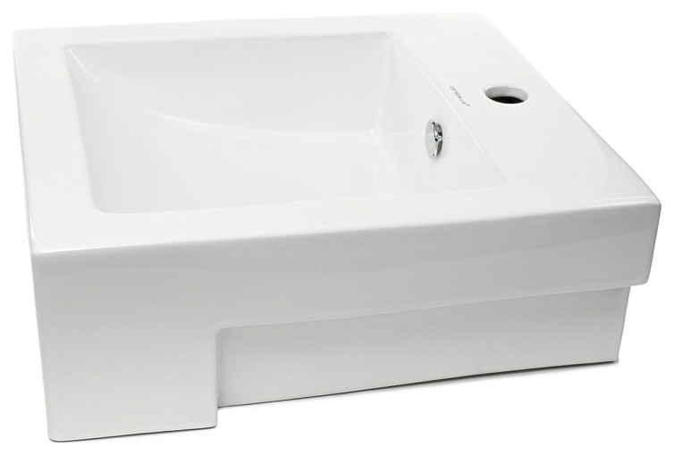 square ceramic bathroom sink