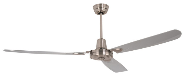 Velocity 58" Indoor Ceiling Fan, Brushed Polished Nickel