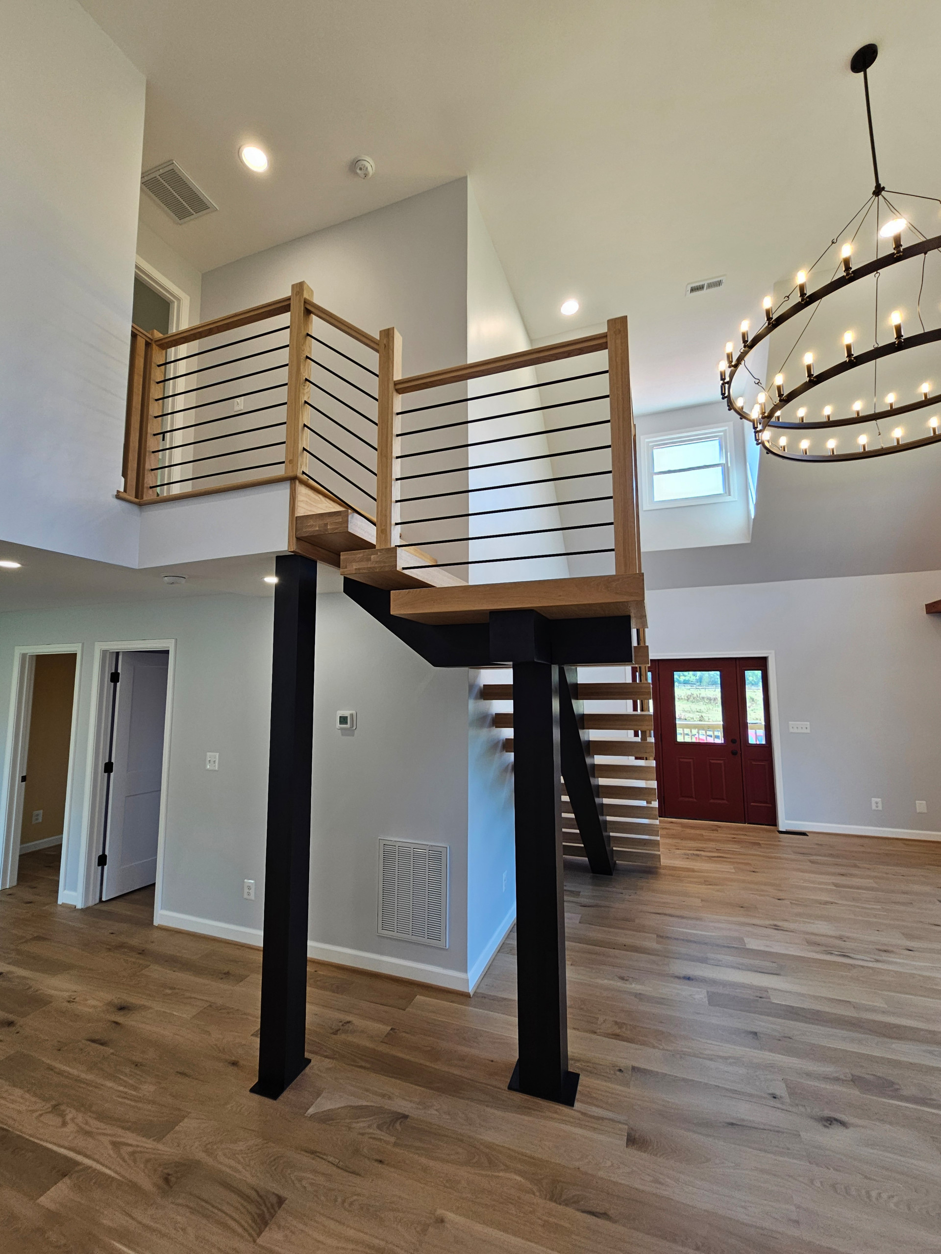 123_Modern Meets Rustic Farmhouse Staircase, Leesburg, VA 20175