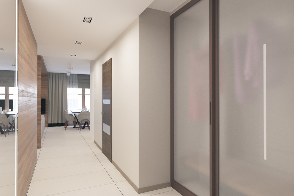 квартира со шпонированными панелями