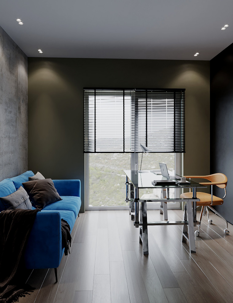 Дизайн-проект интерьера частного одноэтажного дома в Калининградской области