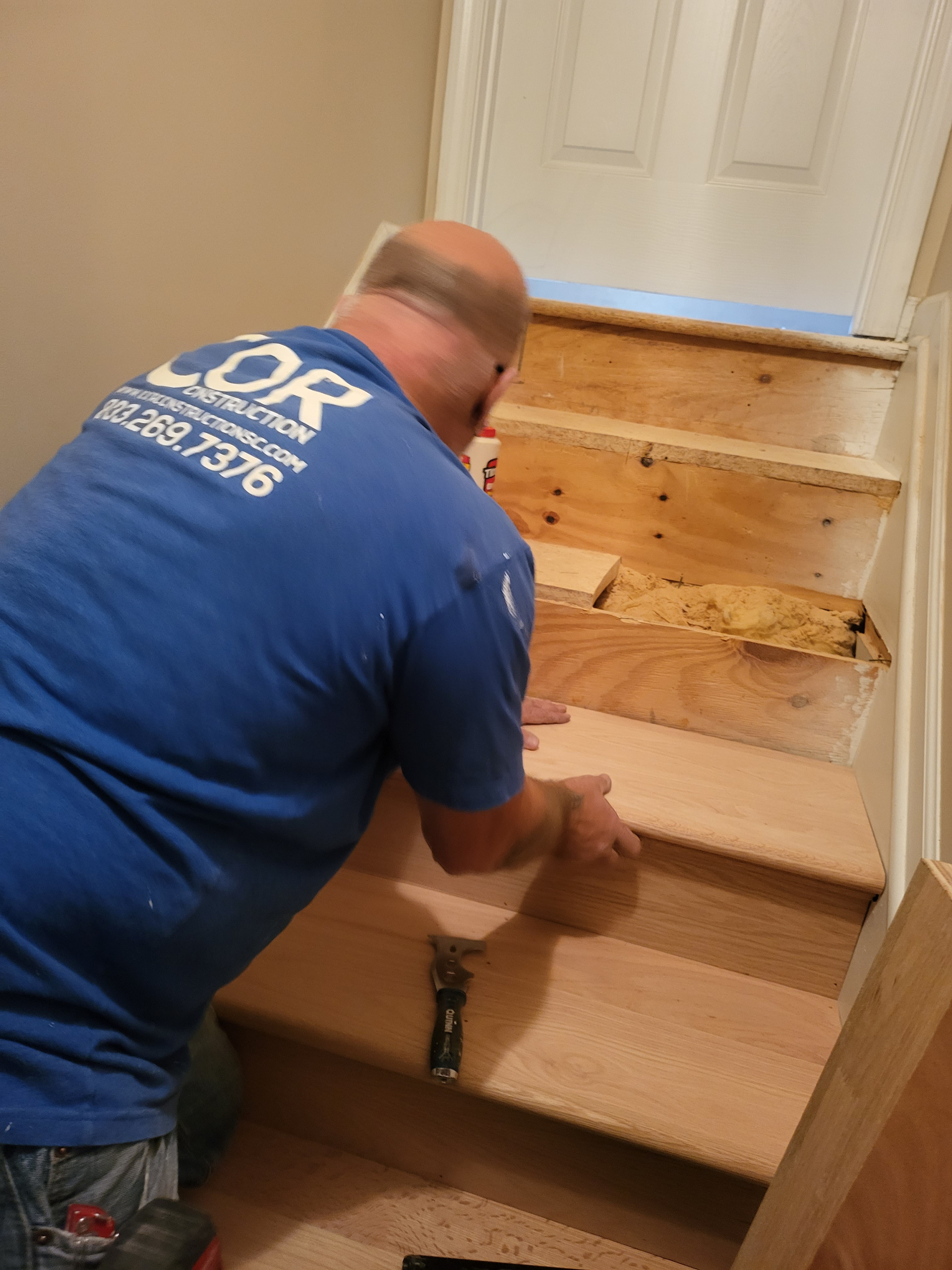 Stairs and Hardwood Install