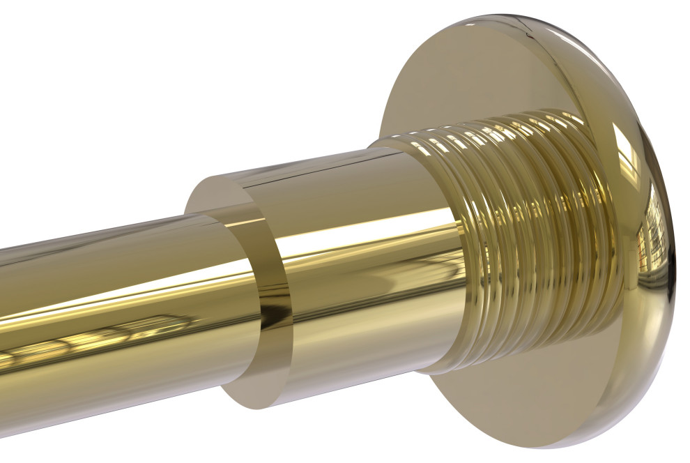 Shower Curtain Rod Brackets, Antique Brass Traditional Shower