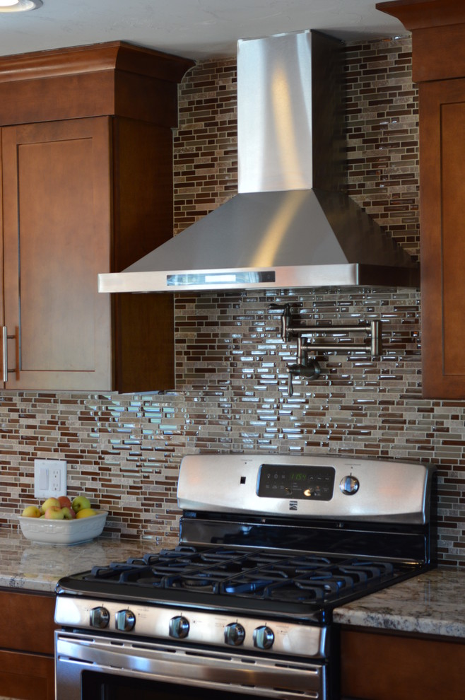 Inspiration for a transitional kitchen remodel in Boston