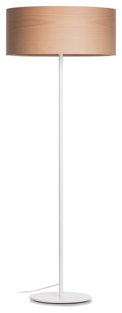 Veneli Floor Lamp, Natural Beech Veneer