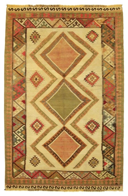 Kelim Fars Old Style Rug, Oriental Carpet, Hand-Woven, 251x162 cm ...