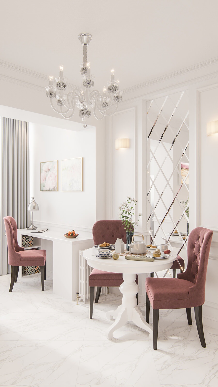 Письменный стол на балконе