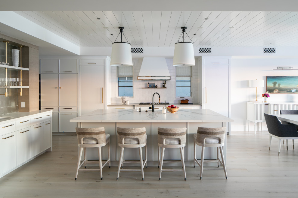 Inspiration for a transitional kitchen remodel in Orange County