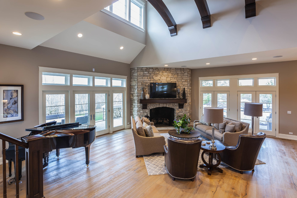 Home design - transitional home design idea in Grand Rapids