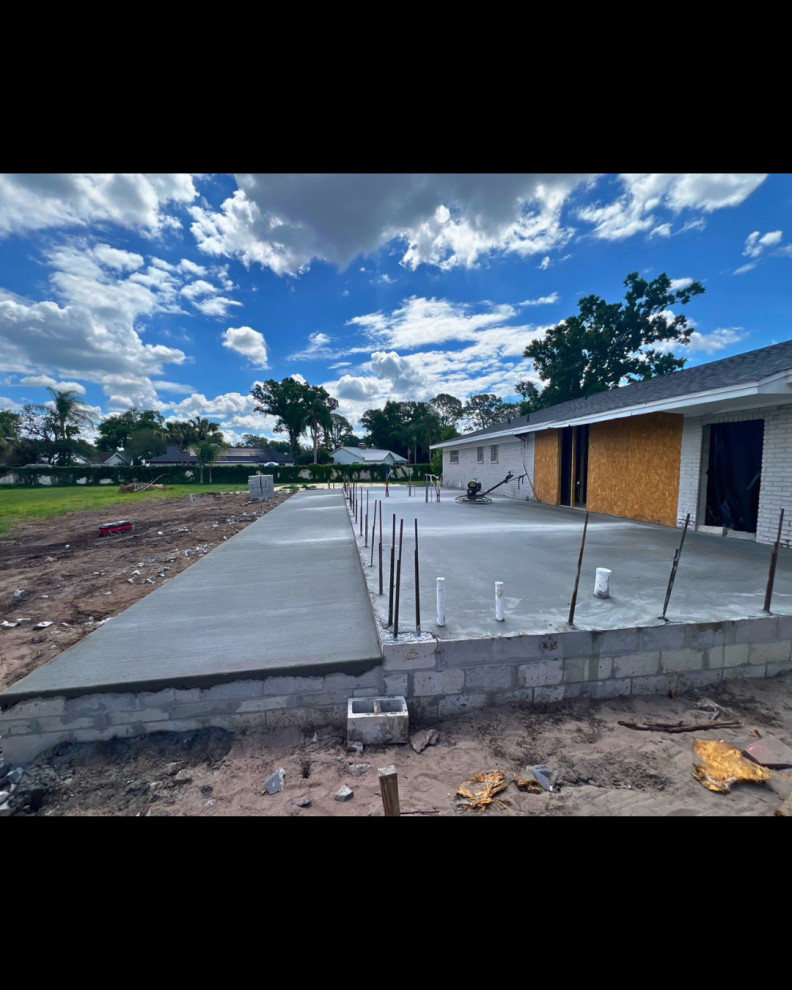 Home Addition — Slab to Block Work (Framing Next)