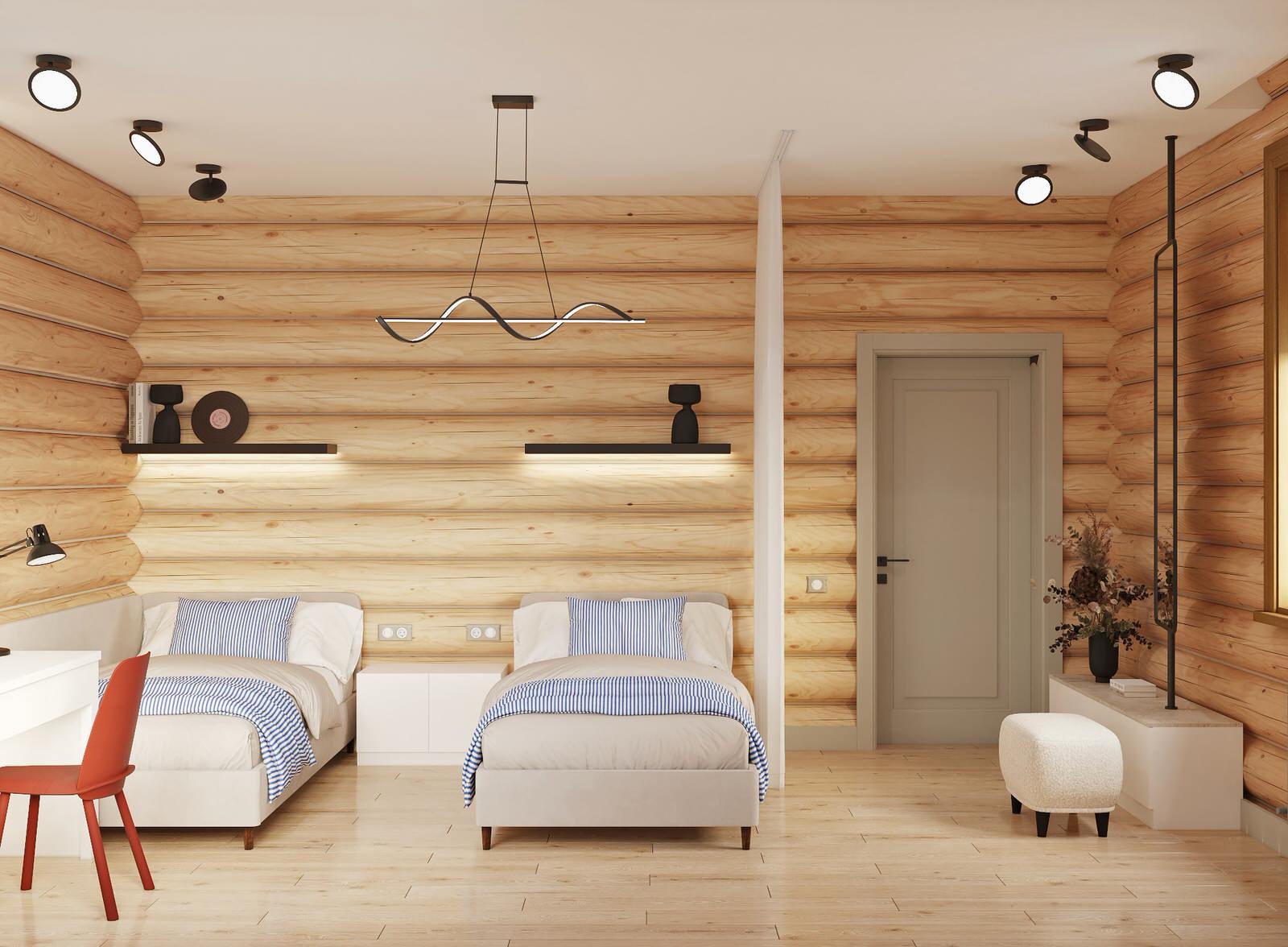 Дизайн проект дома из рубленного бревна