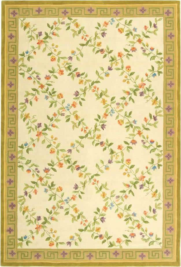 Safavieh Berkeley BK147A Ivory/Gold Rug, 5'3"x8'3" Contemporary