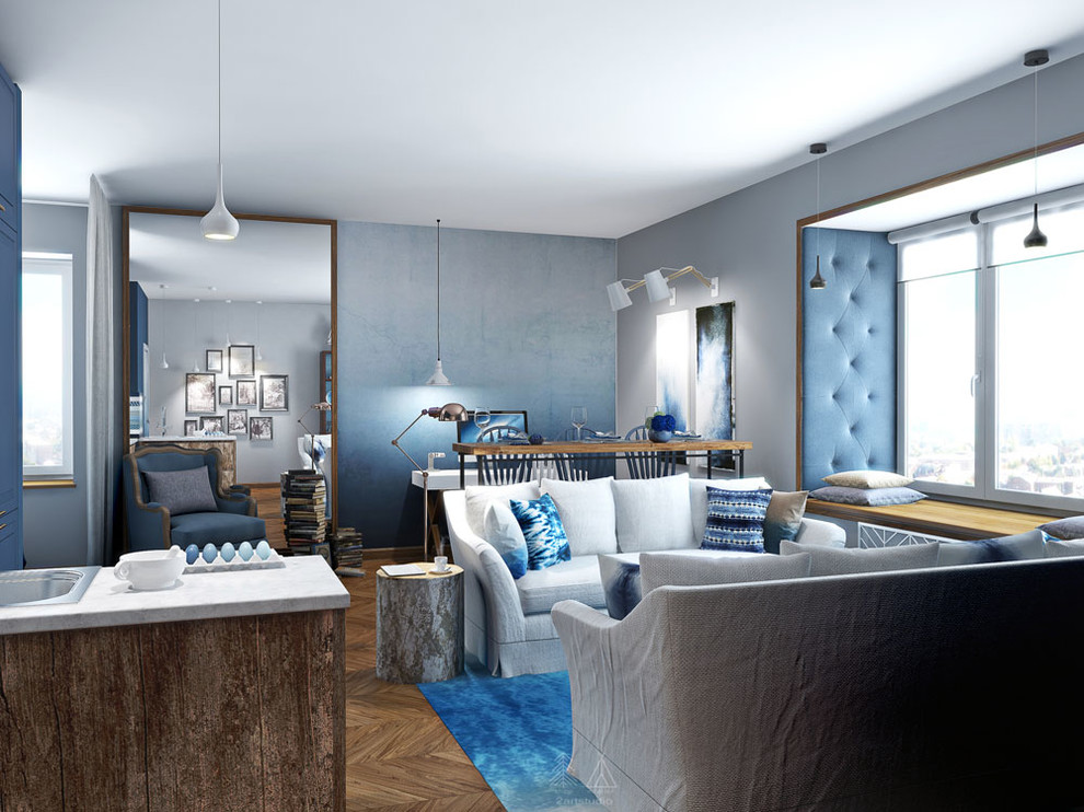 Индиго омбре