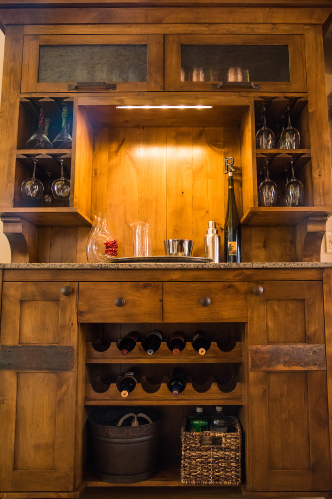 Kitchen - rustic kitchen idea in Denver