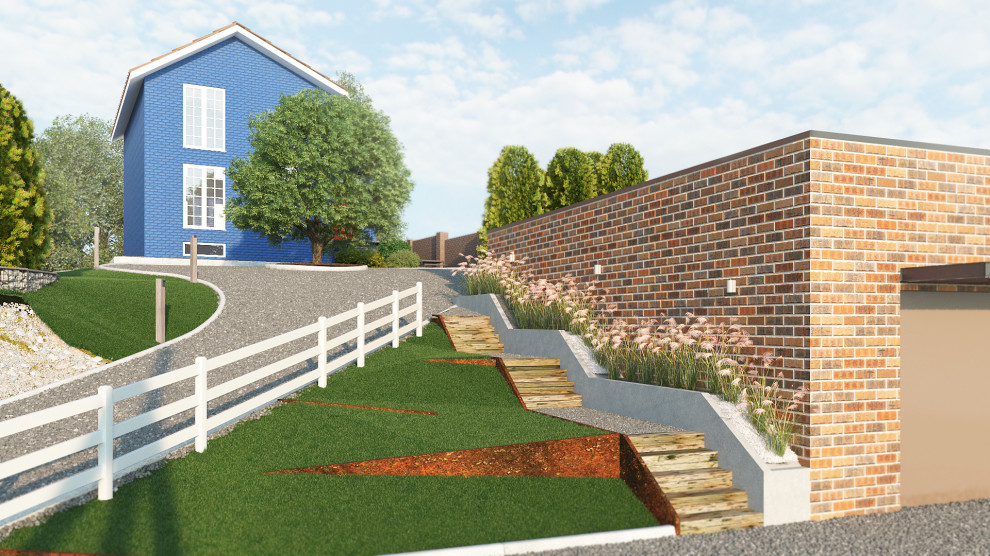 Ландшафтный проект, организация участка.