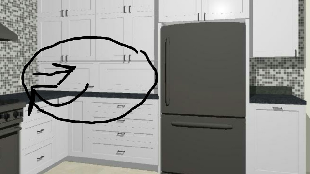 Appliance garage door hardware