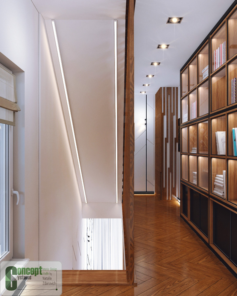 ЖК Биография лестница 2 этажа холл