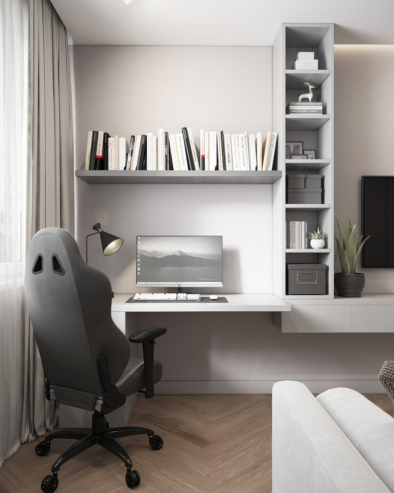 Современный светлый интерьер квартиры