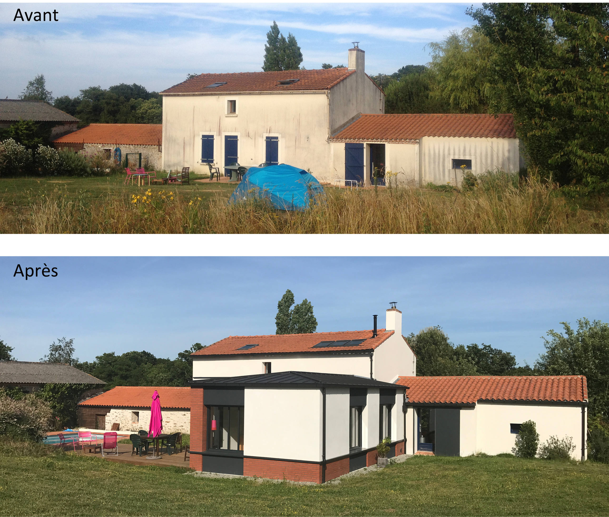 Réorganisation de l’espace et extension d'une maison
