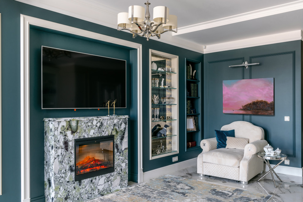 Гипсовая лепнина Аврора в проекте дизайфнера Маргариты Мельниковой