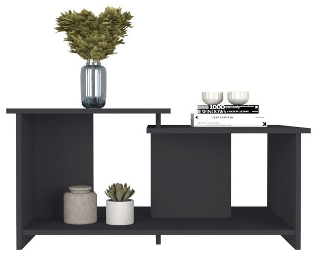 Rochester Coffee Table, Lower Open Shelf Espresso Modern Coffee Tables by We Have