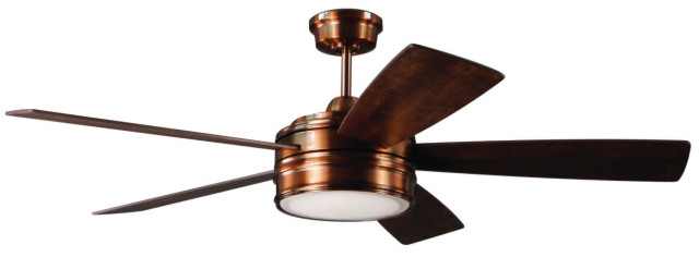 52" Braxton Ceiling Fan in Brushed Copper