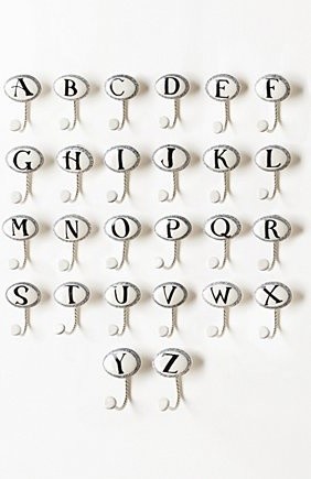 Ceramic Letter Hook