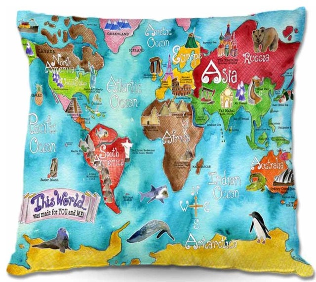 This World Was Made For You and Me Outdoor Pillow, 22"x22"
