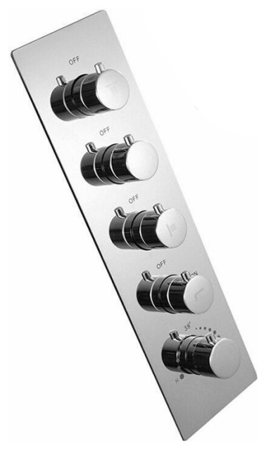 Fontana Shower Four Function Shower Mixer Thermostatic Valve Vertical ...