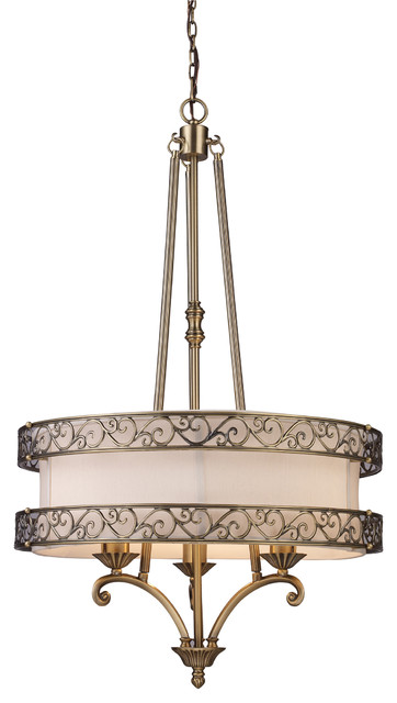 Elk Lighting 11218/3 Three Light Chandelier from the Abington Collection