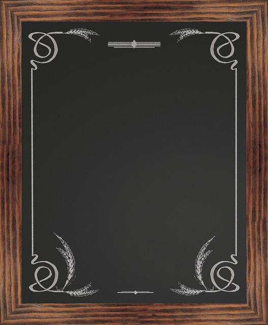 rustic bulletin boards and chalkboards