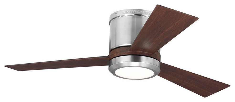 Visual Comfort Fan Clarity II 42 Inch Ceiling Fan In Brushed Steel