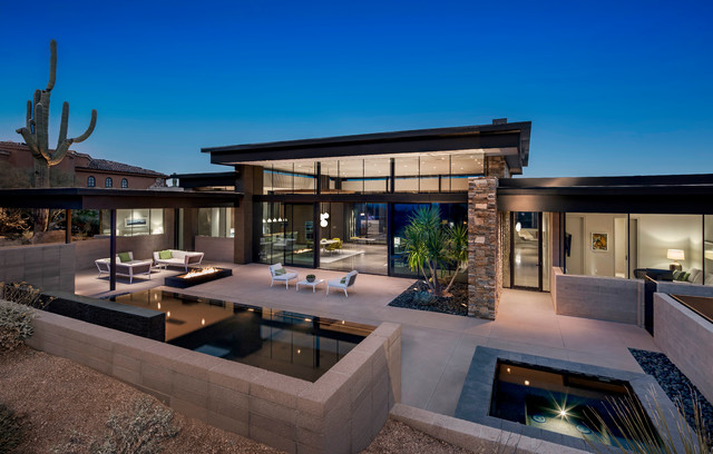 RILEY RESIDENCE moderno-fachada