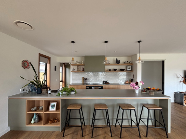 Natural palette meets practical design scandinavian-kitchen