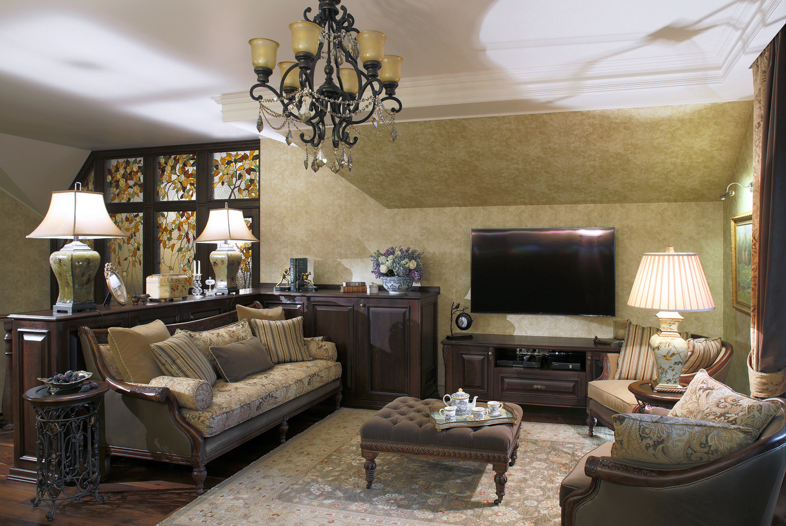 Английский стиль в интерьере загородного дома