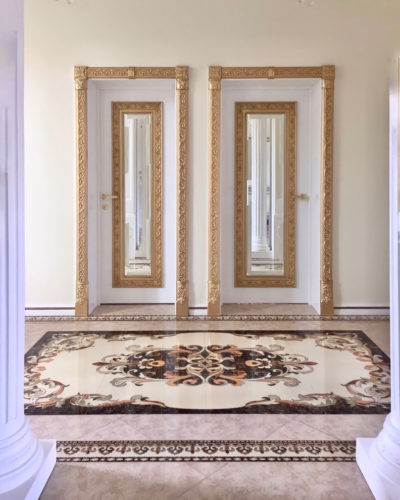 Коллекция Антонина в покрытии белая эмаль, патина золото.