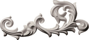 Victorian Flourish Scroll Wall Decoration, Left Large