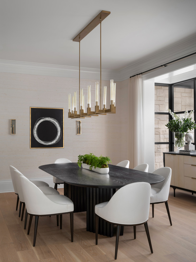 Inspiration for a transitional dining room remodel in Atlanta