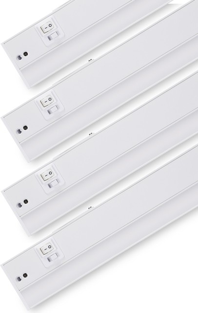 Torchstar 12" 8W Dimmable LED Under Cabinet Light, 480LM，Set of 4