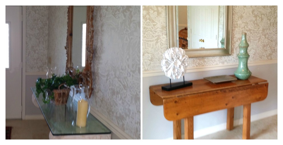 Transitional home design photo in Miami