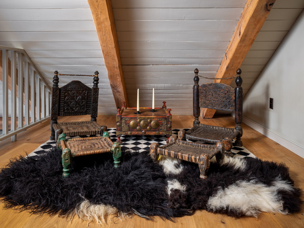 Example of a mountain style nursery design in New York