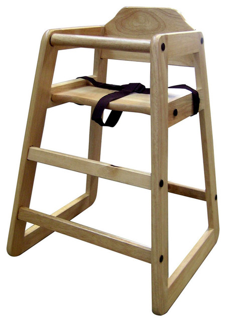 restaurant style wooden high chair