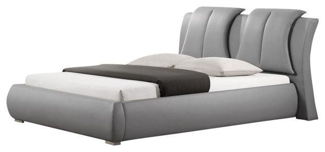 Modern Bed baxton studio malloy modern bed with upholstered headboard, queen Modern Bed baxton studio malloy modern bed with upholstered headboard, queen