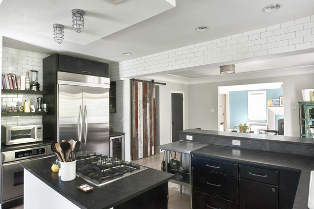Eclectic Kitchen Denver Eclectic Industrial Chef's Kitchen eclectic-kitchen