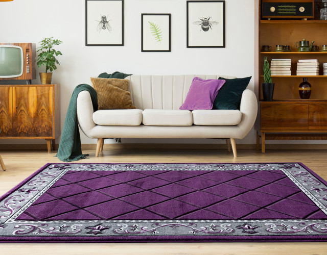 United Weavers Bristol Altamont Plum Area Rug 7'10x10'6 Mediterranean