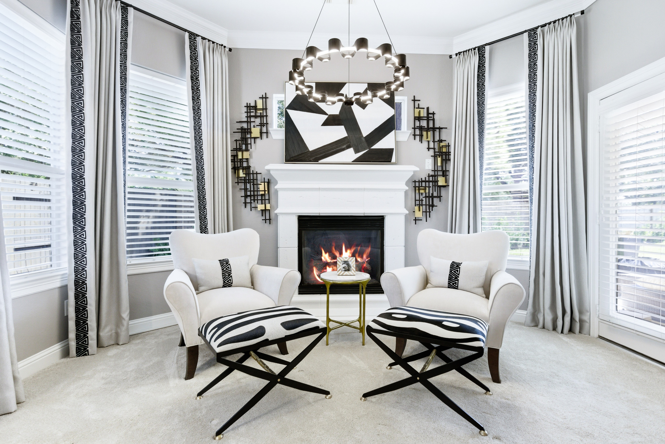 Living room photo in Houston