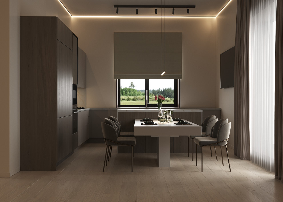 Визуализация Кухня-Гостиная