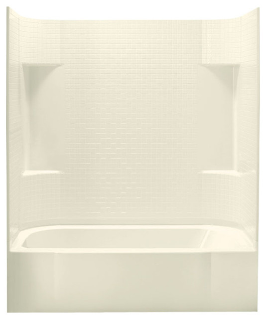 Sterling Accord 74.25"x30"x60" Vikrell Tub/Shower Contemporary