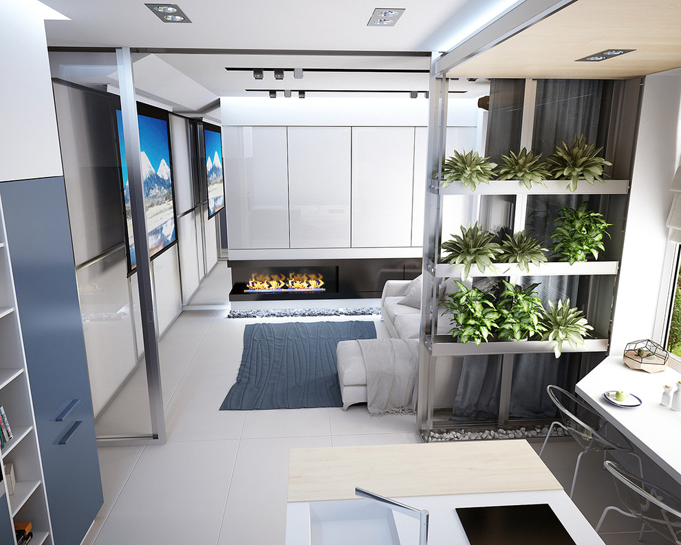 Студия в стиле Минимализм для успешного молодого человека