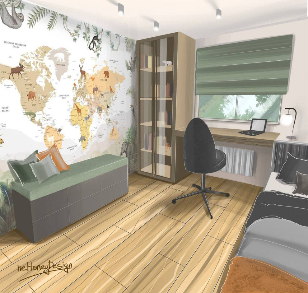 Детская комната с обоями на заказ